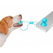 Дeнтална играчка PET NOVA с въже и вендуза, 7 см, с аромат на мента